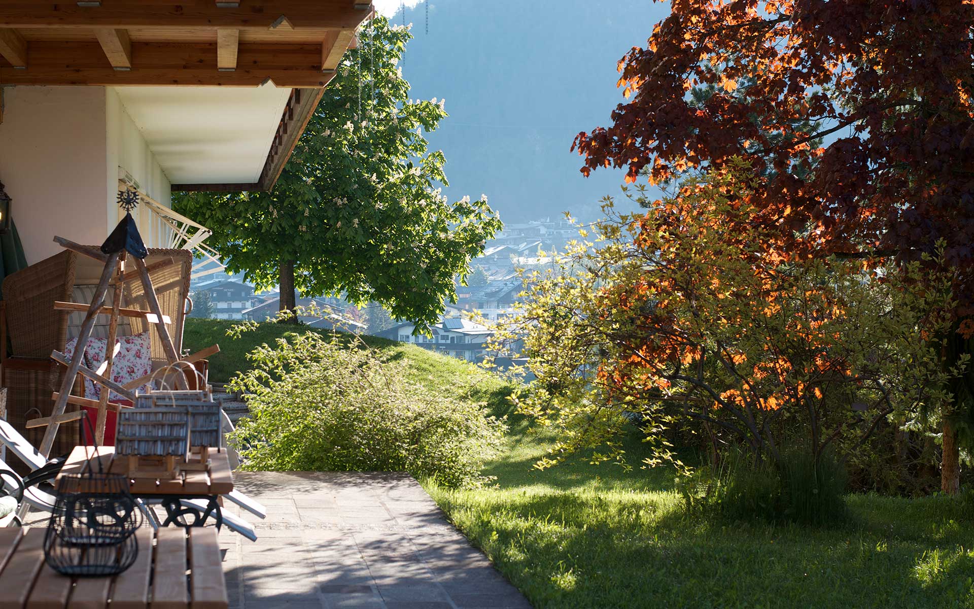 Hotel Seelos over the rooftops
of Seefeld